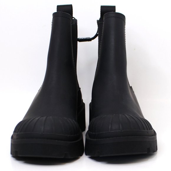 Zara Lug Treaded Platform Ankle Boots Waterproof Ribbed Toe Size 7 1/2" NWOT - Picture 6 of 7